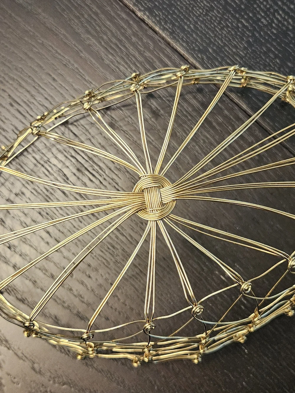 Gold Wire Decorative Bowl - Home Accents